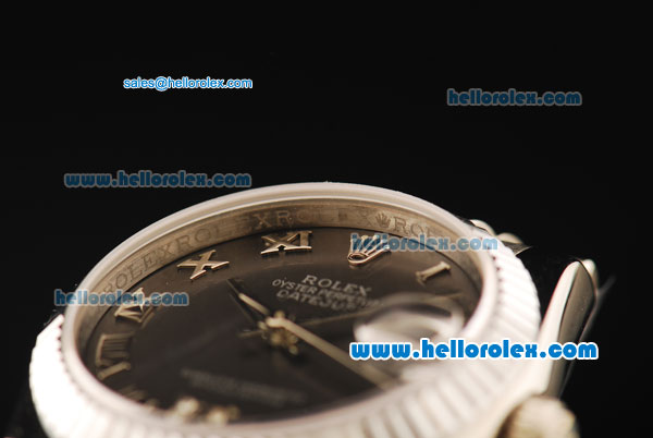Rolex Datejust Automatic Movement Full Steel with ETA Coating Case and Roman Numerals - Click Image to Close